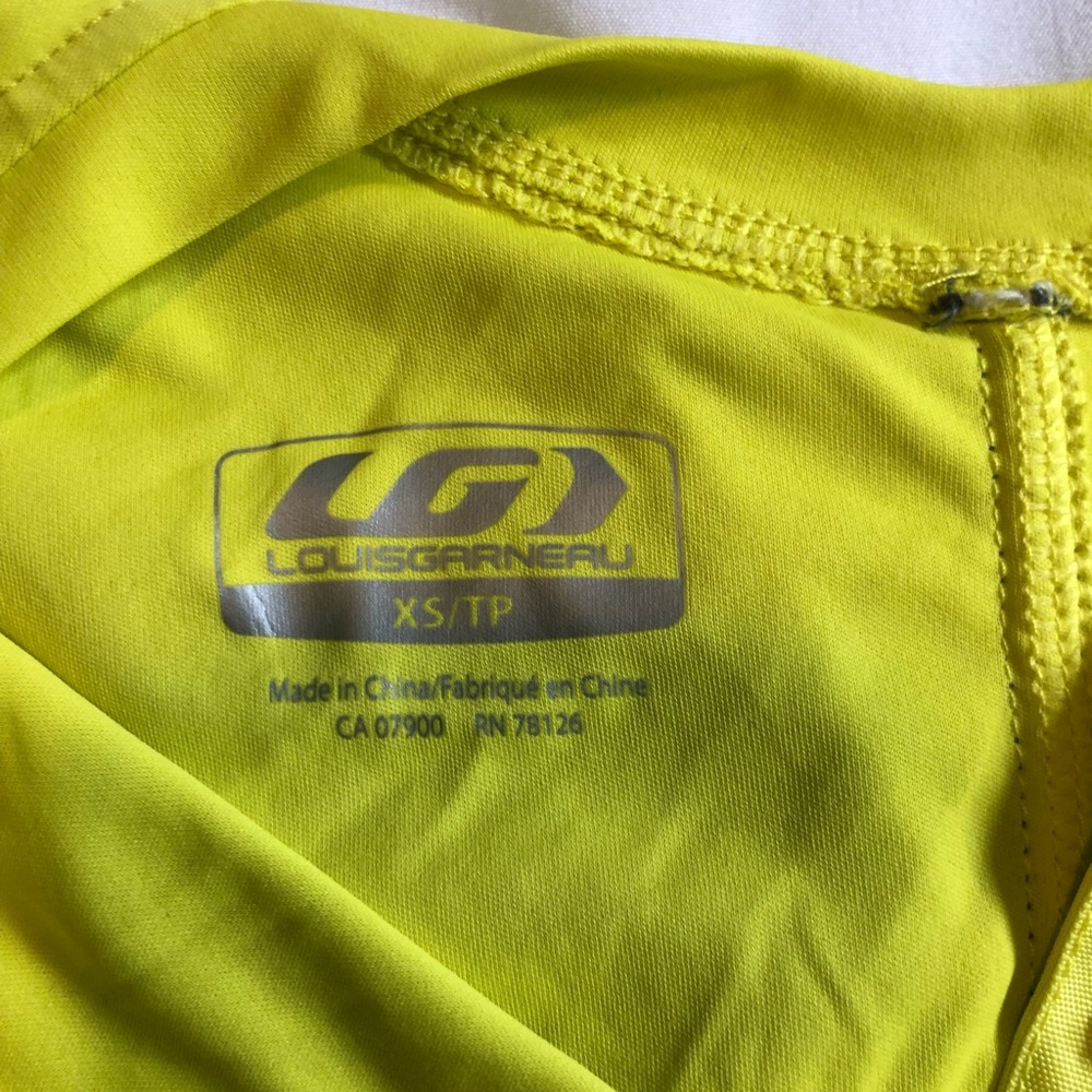 NWOT hi viz Louis Garneau Cycling Jersey
